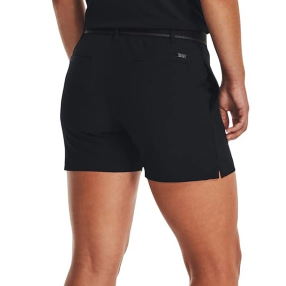 Under Armour Women's Links Shorty Shorts Black - 3.5” - Picture 2 of 9